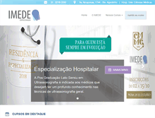 Tablet Screenshot of imede.com.br